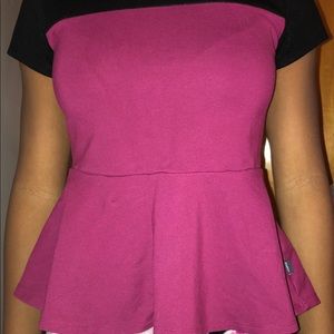 Girls peplum blouse